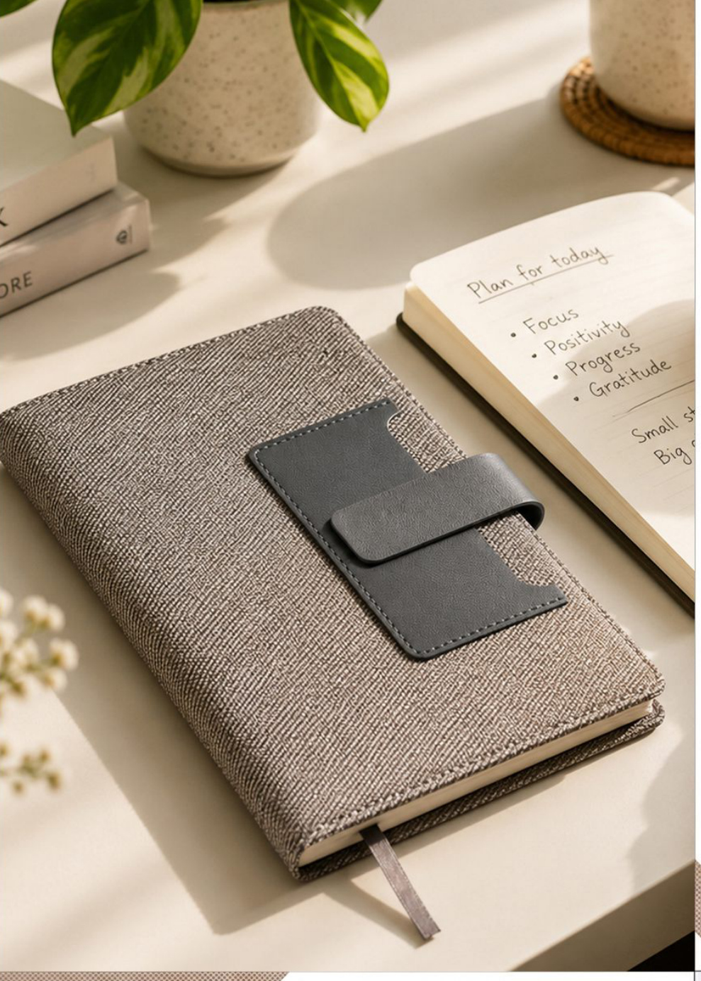 V-808 Minimalist Soft-Touch Executive Notebook